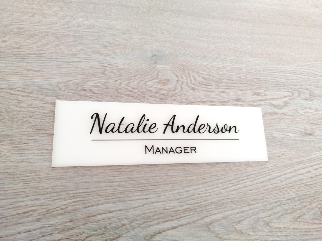 Personalized Office Door Sign: Custom Name Wall Plate - Etsy