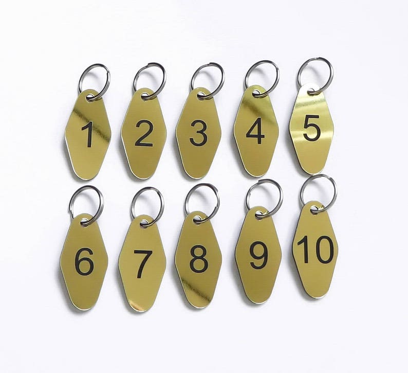 A Set of 50 Numbered Key Fobs Key Tags for Home Locker Etsy