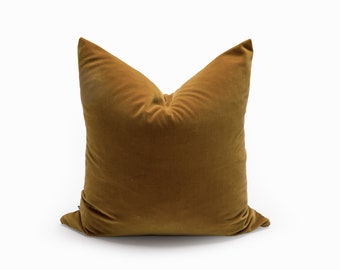 Brown Velvet Pillow Etsy