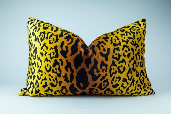 cheetah lumbar pillow