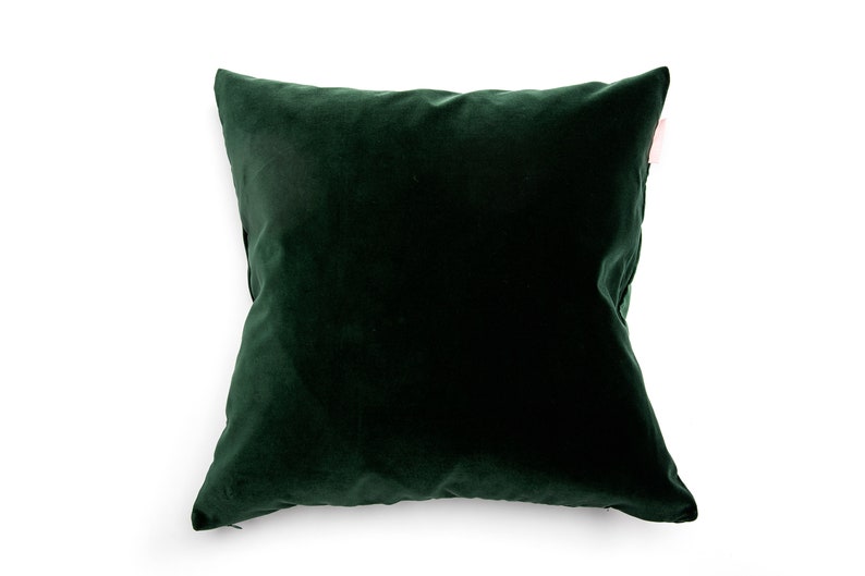 Emerald Pillow Cover Emerald Green Throw Pillow Velvet Etsy