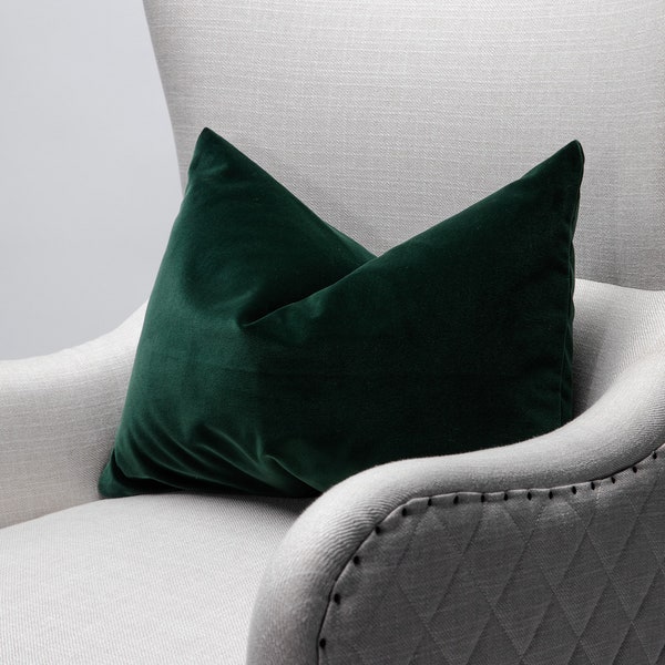 Dark Green Pillow Etsy