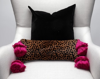 Leopard Pillow - Leopard Pillow Pink - Leopard Pillow - Animal Pillow - Accent Pillow for Chair - Leopard Throw Pillow - Luxury Chic Glam