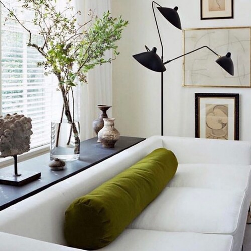 Olive Green Bolster / Bolster Pillow for Bed / Bolster Pillow Etsy