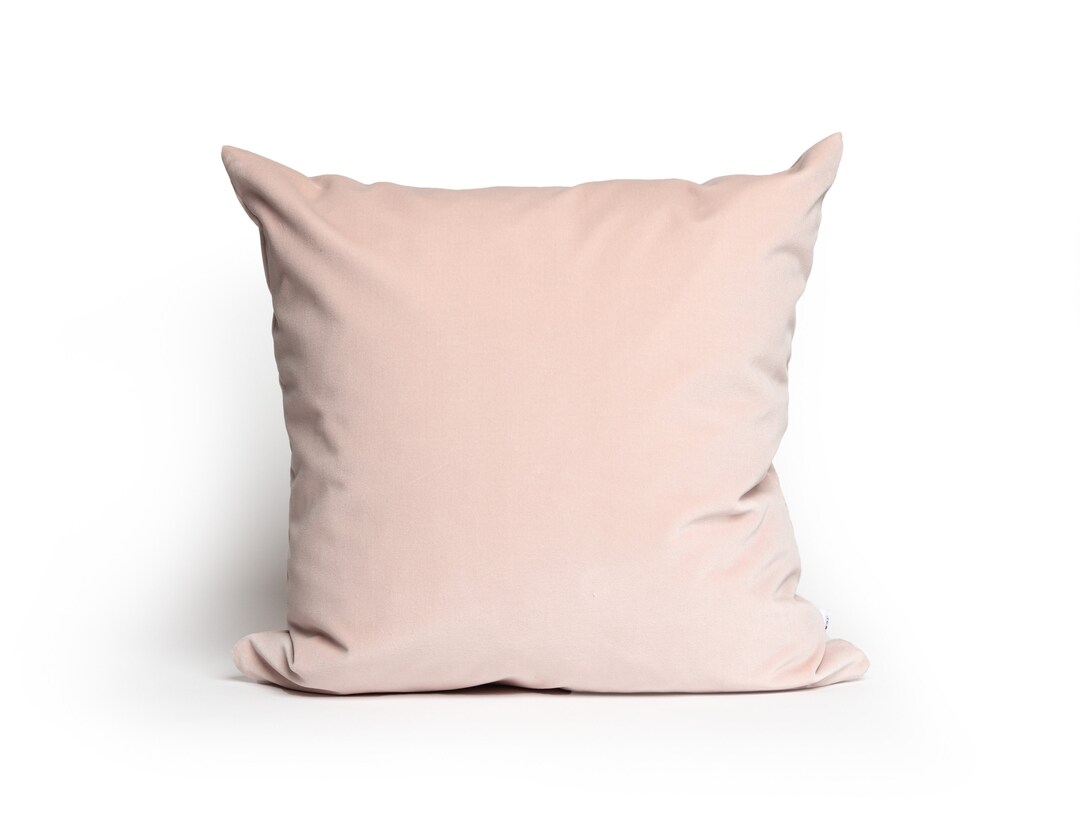 Dusty Pink Velvet Pillow Pink Lumbar Pillow Blush Velvet Etsy