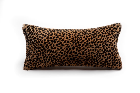 cheetah lumbar pillow