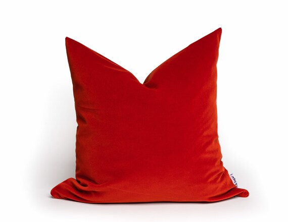 Red velvet throw pillows Clearance