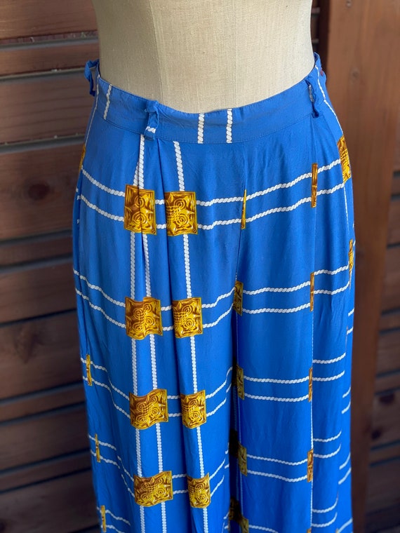Vintage 1980's high waisted gaucho pants | Pleats