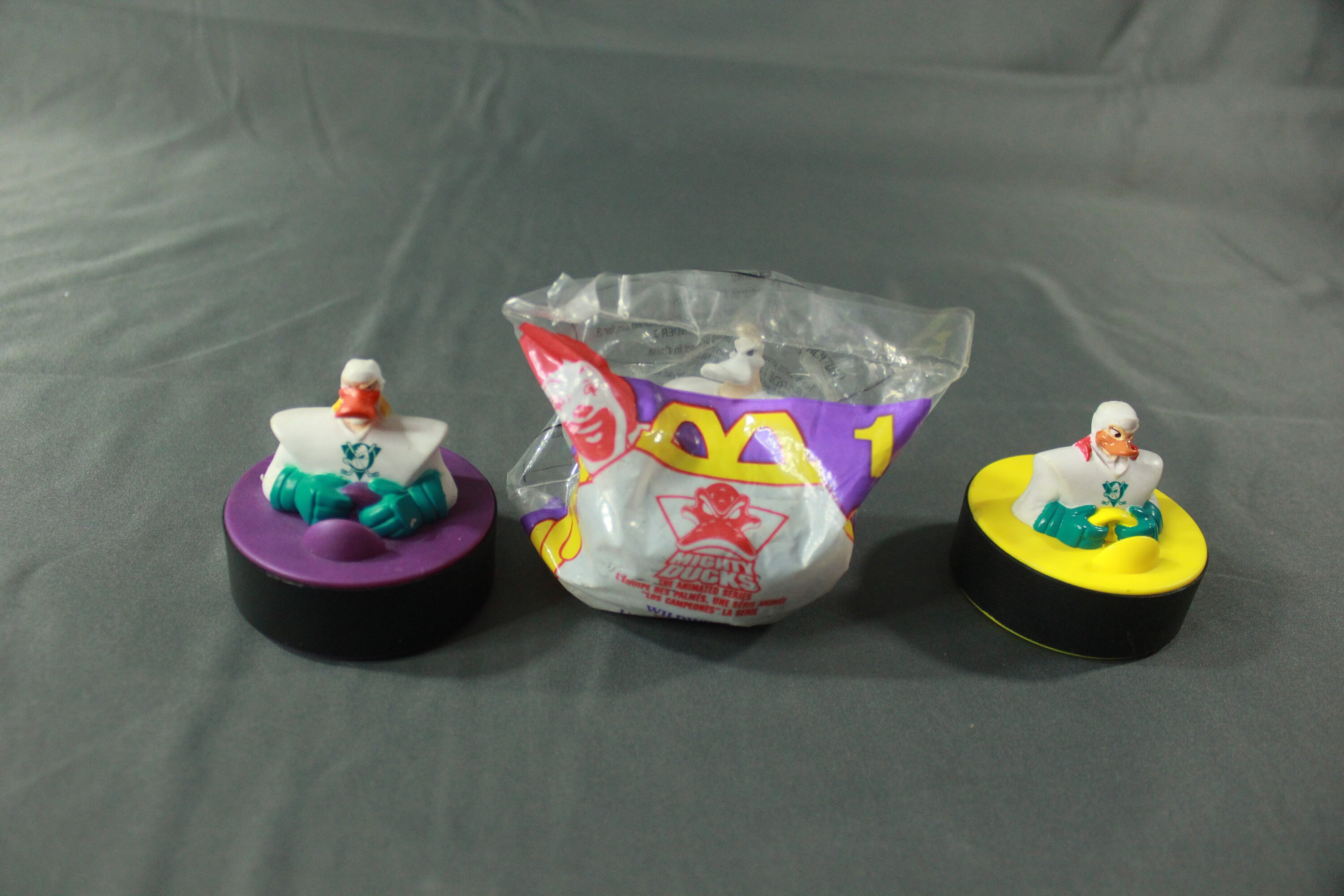 1996 McDonalds Disney's Mighty Ducks Rolling Pucks Toys | Etsy