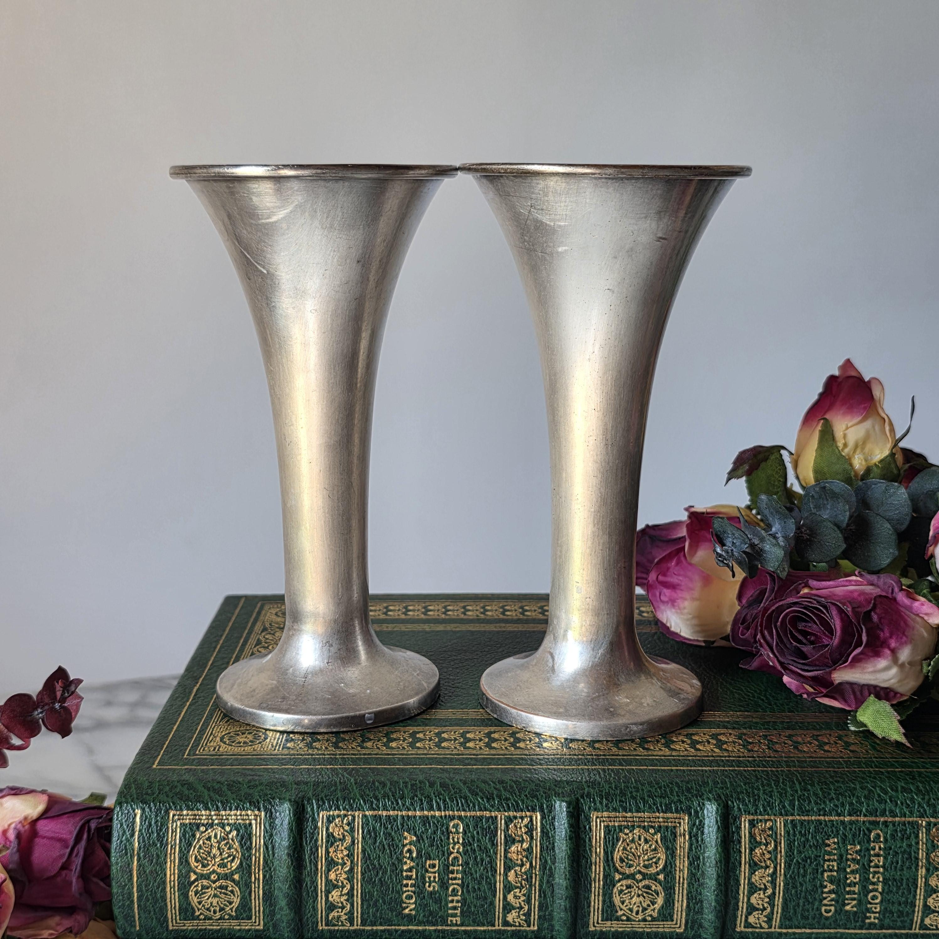 Silver Plated Vase - Etsy