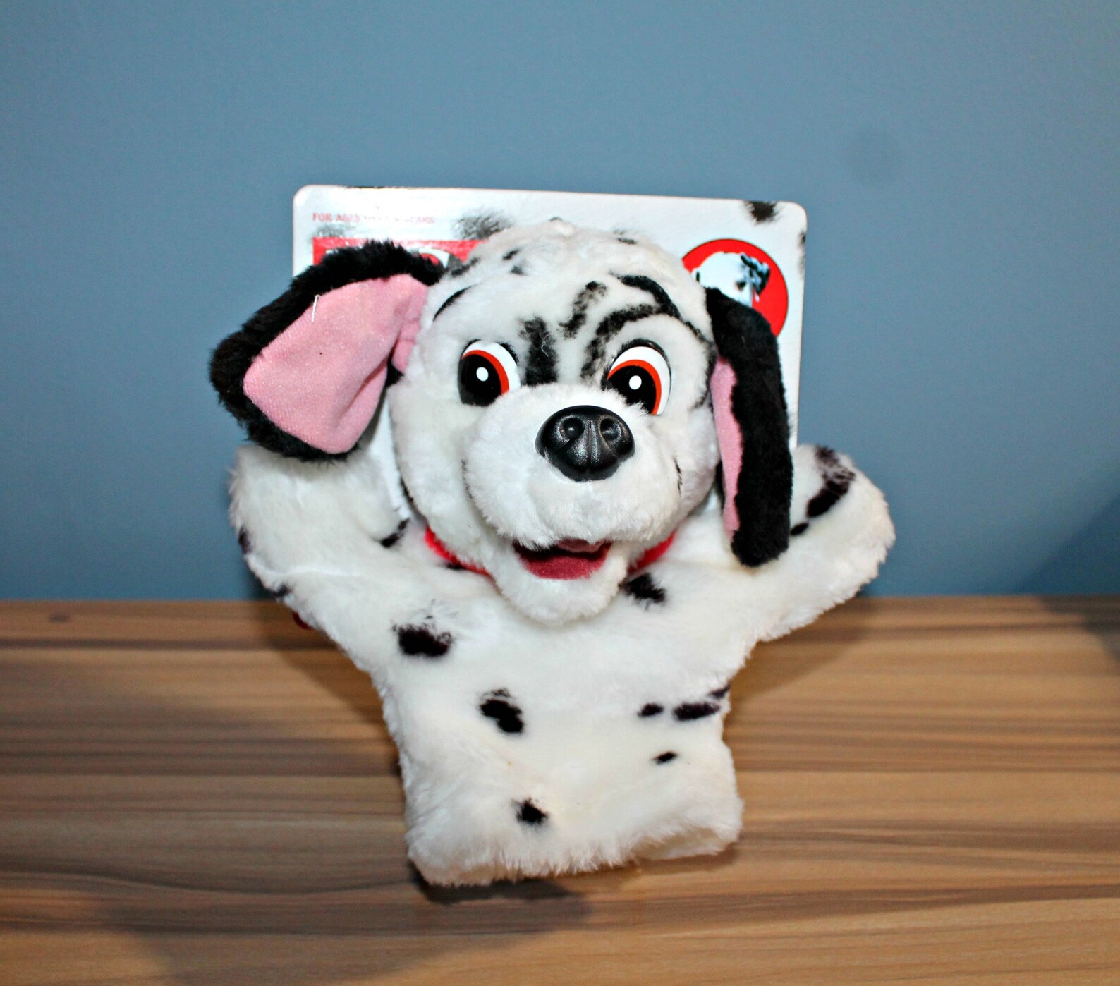 dalmatian hand puppet