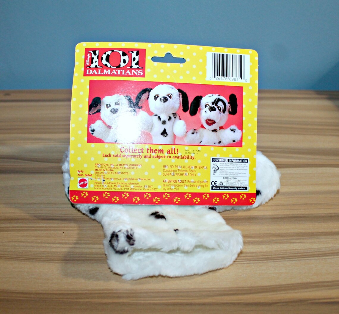 dalmatian hand puppet