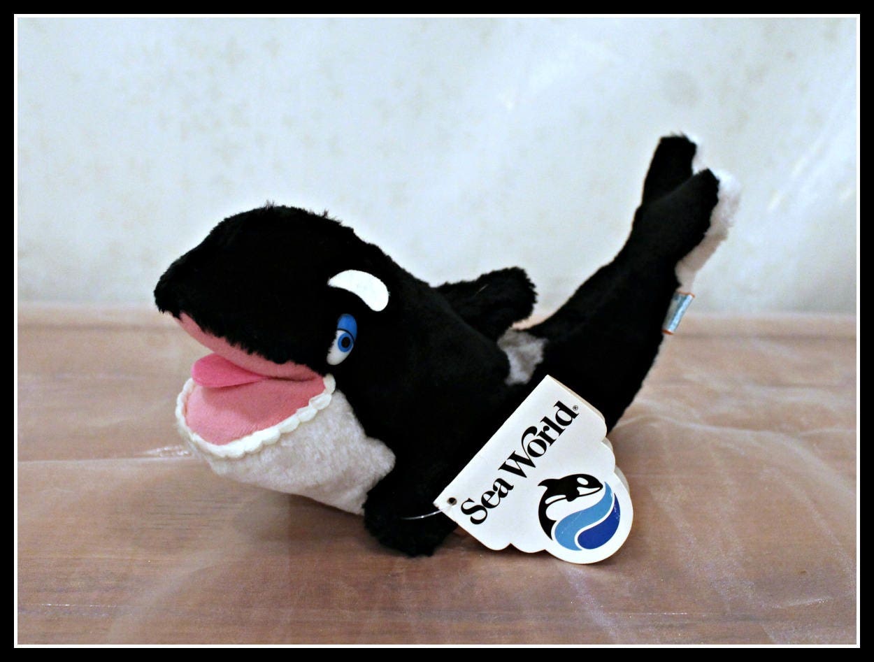 seaworld killer whale stuffed animal