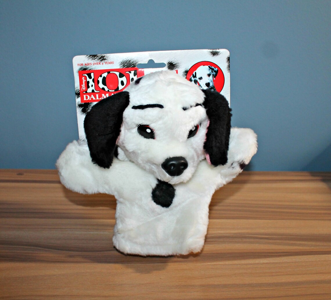 dalmatian hand puppet