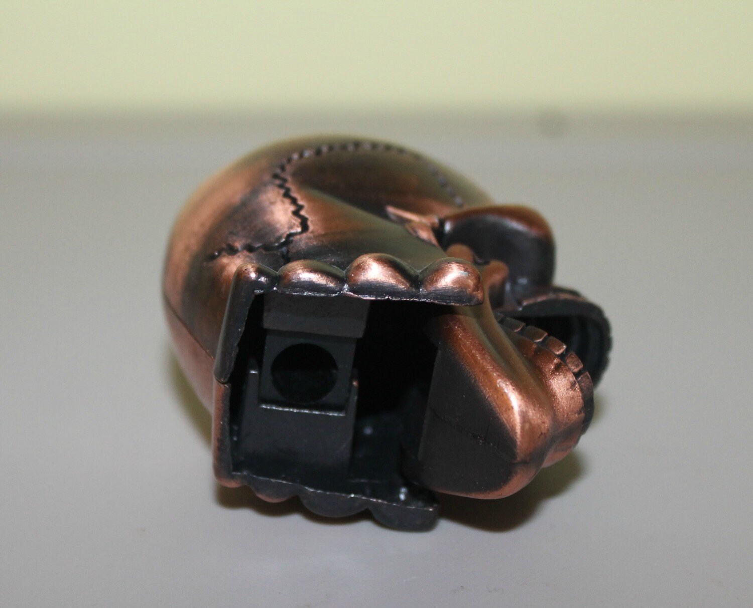 Retro Copper Skull Pencil Sharpener Miniature Skull Pencil