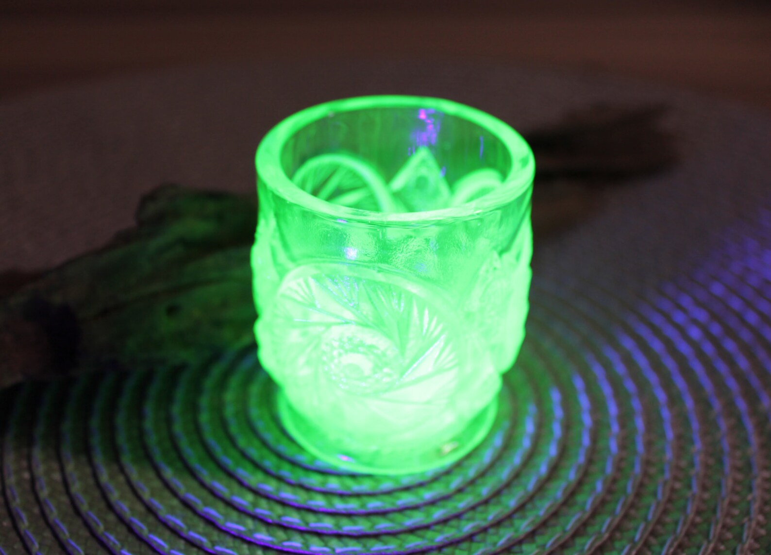 Awesome Green Uranium Toothpick Holder Vaseline Glass Etsy