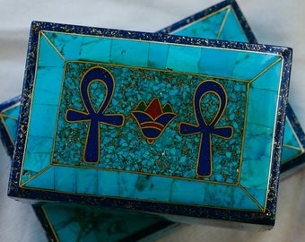 Turquoise Inlay Box - Etsy