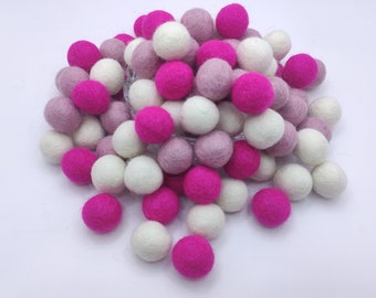 Christmas  tree  decoration Mixed colors  2 cm Pom Pom Felt Balls Garland making woolen beads supplies, Free Shipping