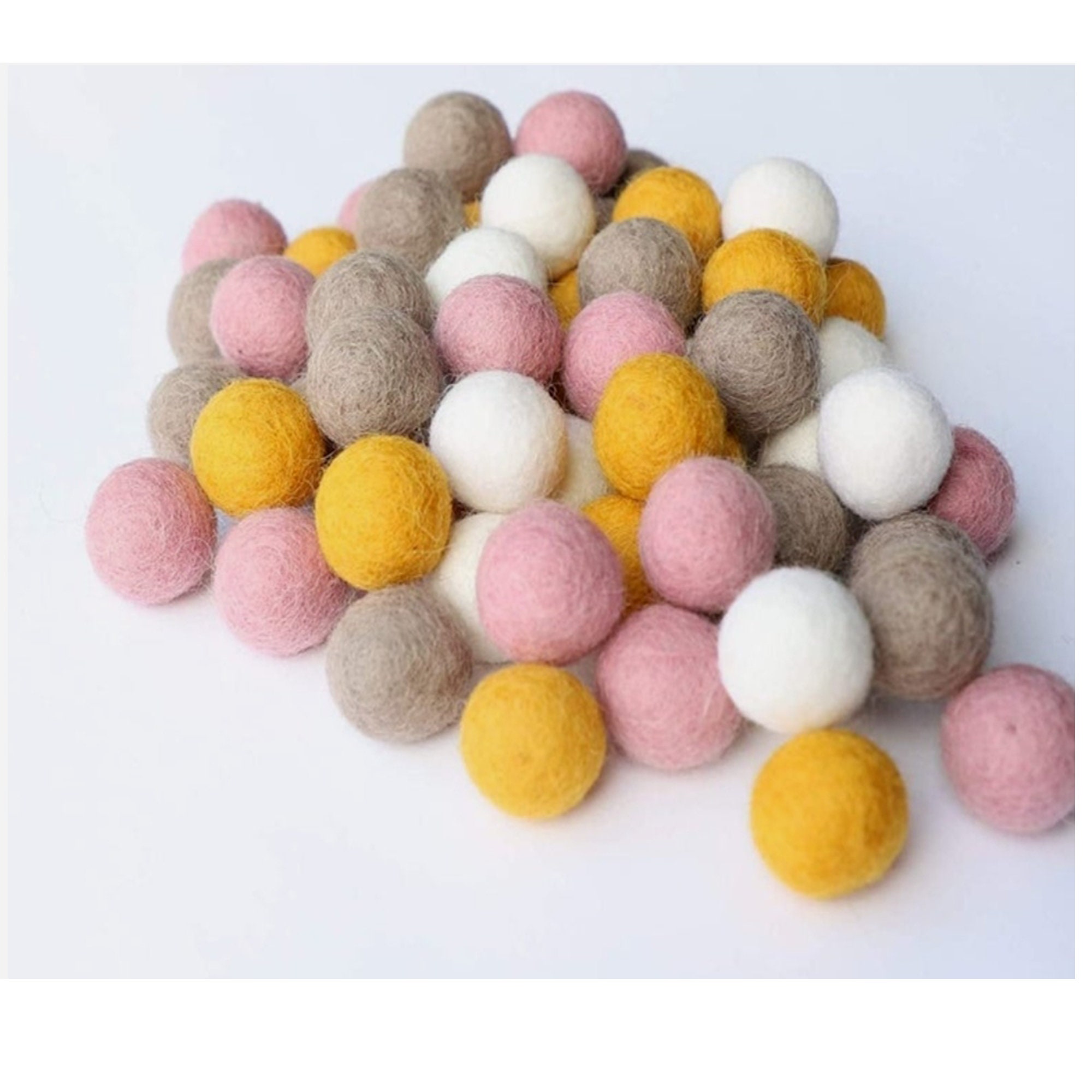 Choose Color Pom Pom Felt balls Nursery playmate Jewelry woolen Craft supplies 1 