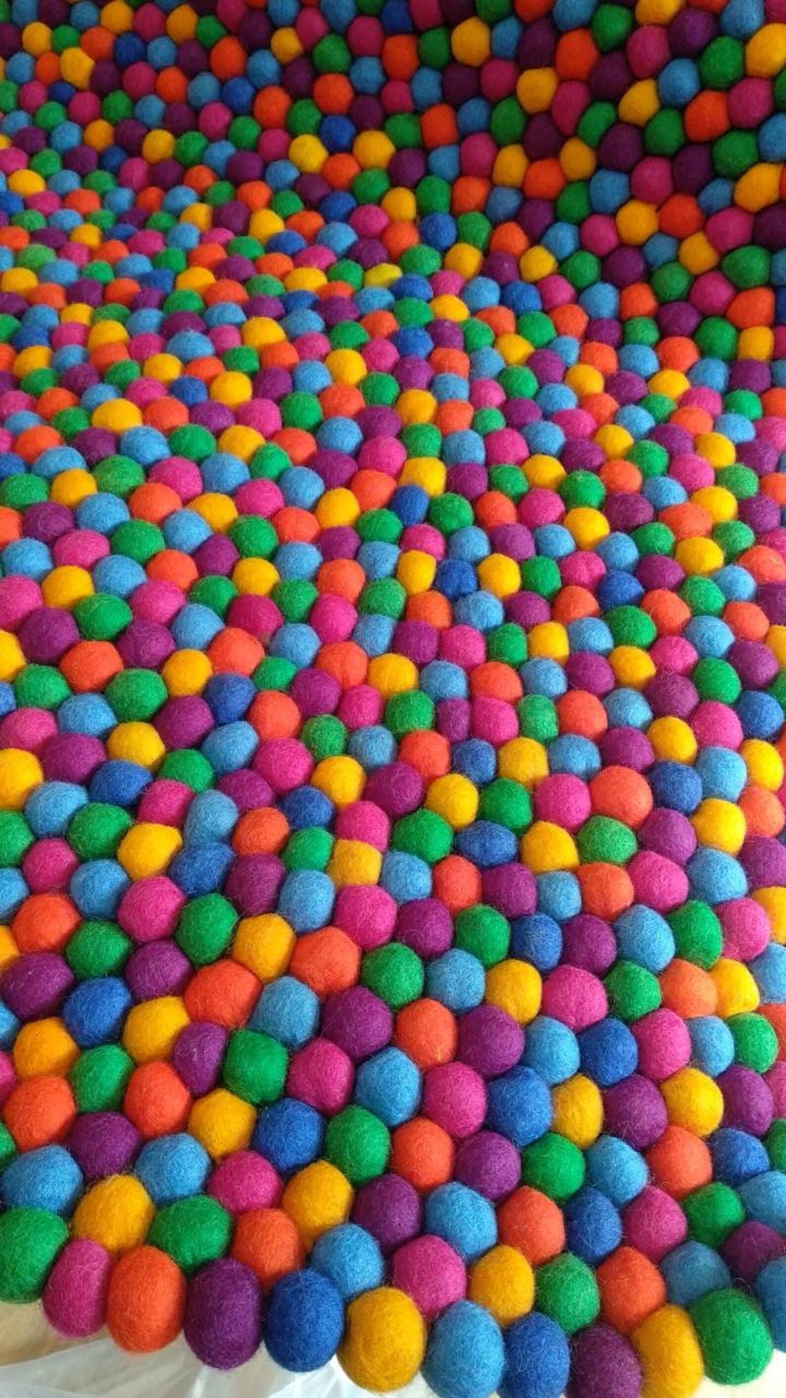 Choose Your Size 2.5 Feet to 10 Feet Handmade Bright Mix Color Round ...