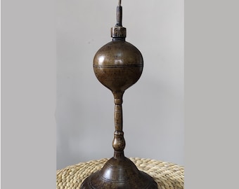 Antique Himalayan Kerosene Oil lamp Tuki  from Nepal Collective Art, RB