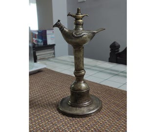 Antique Handmade Daphne bird Kerosene Oil Lamp (Tuki) From  Nepal Collective art, BD