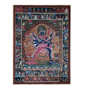Vintage Master piece Kalachakta shakti Thangka Gold Painted / hand painted , MT
