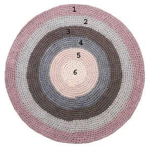 Choose Custom Color and Size 90 cm to 300 cm Nursery Room Rug  Round Pom Pom Felt Ball Rug Kids Living Room Floor Decoration