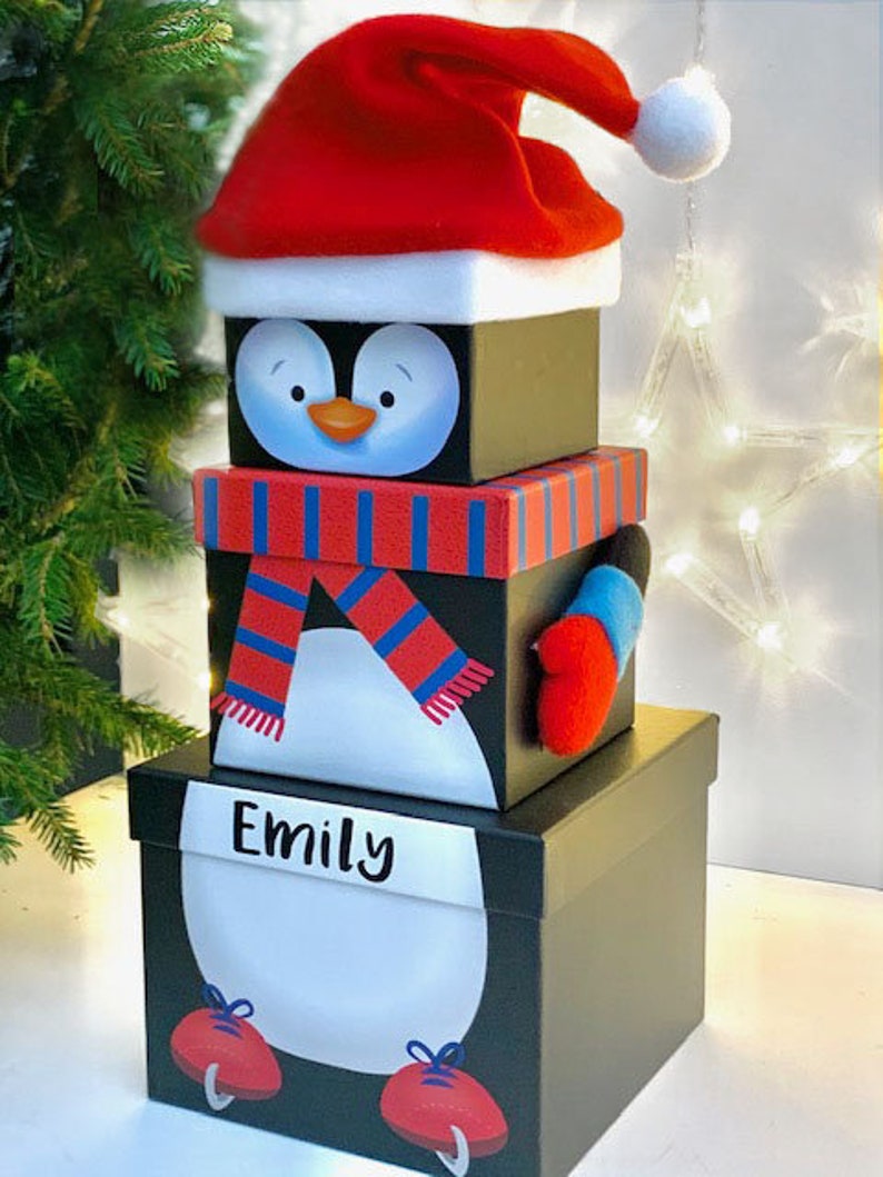 Personalised Christmas Stacking Boxes Stackable Christmas Etsy