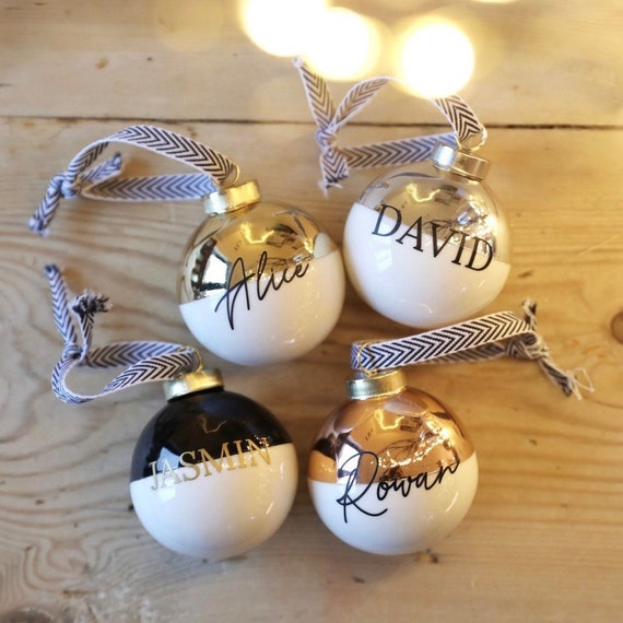 Personalised Bauble - Etsy UK