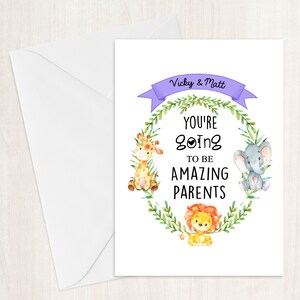 Personalised Parents To Be Card- New Baby, Congratulations, Parents To Be, New Parents Card