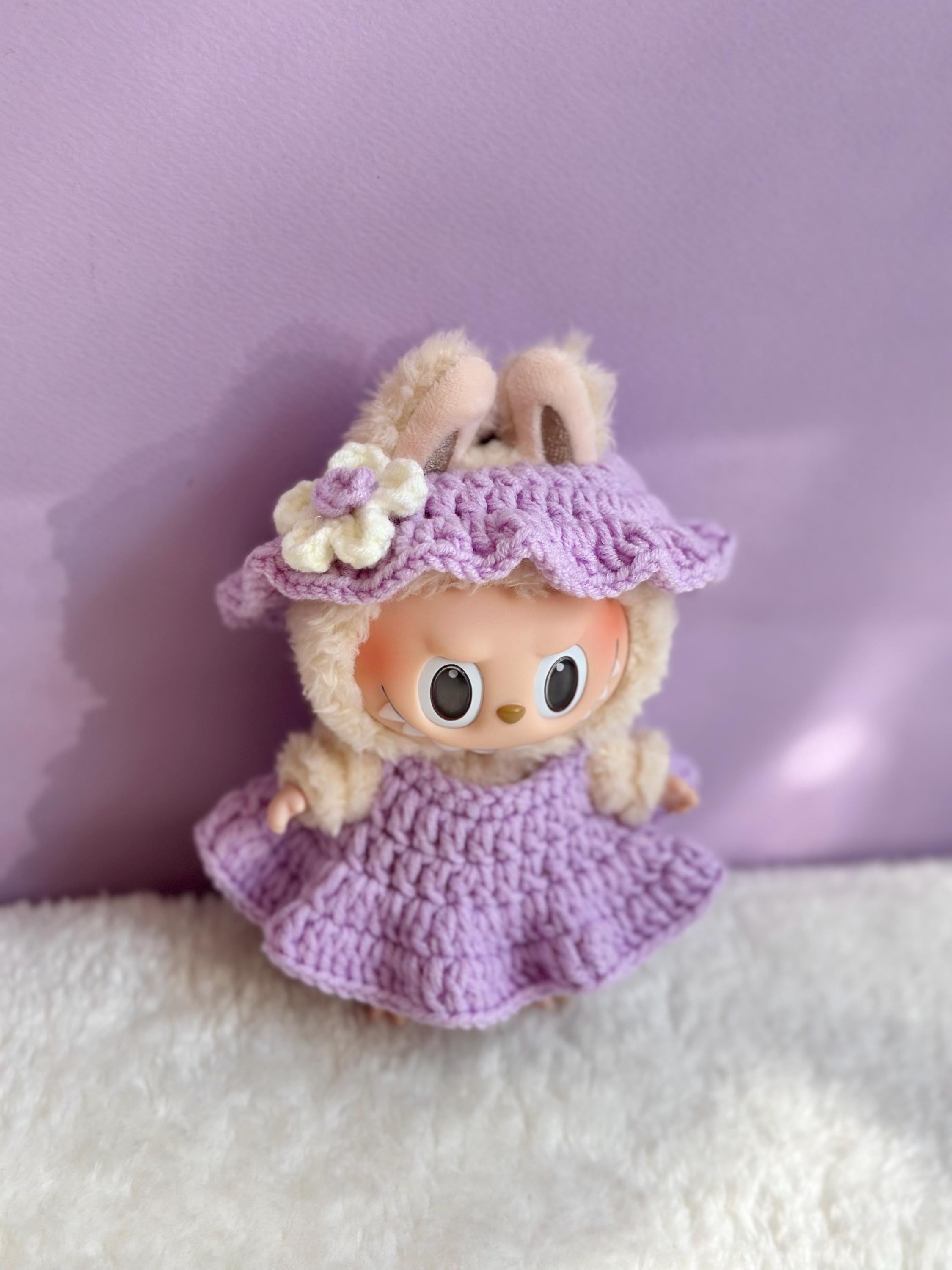 【新品】Labubu 4.0 Pin for Love 【T】紫パープル正規品 Labubu ぬいぐるみ用衣装 ラブブ4.0着せ替え服 PIN FOR LOVE