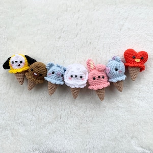 Crochet Pattern* Amigurumi ice cream cone PDF file pattern
