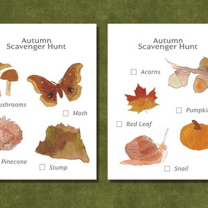 Fall Scavenger Hunt - Autumn Scavenger Hunt for Kids - Fall Printable Activities
