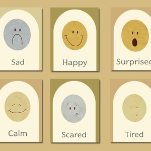 Feelings Flash Cards - Emotions - Calm Down Corner - Emotional Awareness