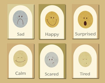 Gefühle Karteikarten - Emotionen - Beruhigungsecke - Emotionale Awareness