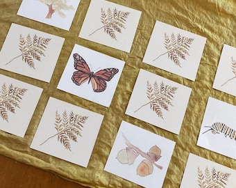 Nature Memory Game - Nature Activities - Printable Games