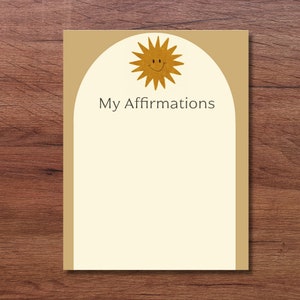 My Affirmations Poster Emotions and Feelings Printable Homeschool Gentle Parenting Affirmations for Kids image 5