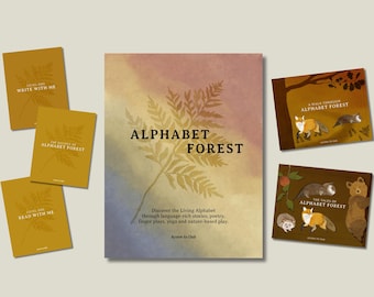 La colección completa de Alphabet Forest - Programa de aprendizaje temprano basado en la naturaleza - Plan de estudios de preescolar y jardín de infantes - Descarga digital