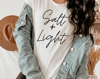 Salt and Light Shirts for Women Christian Shirts Salt & Light - Etsy