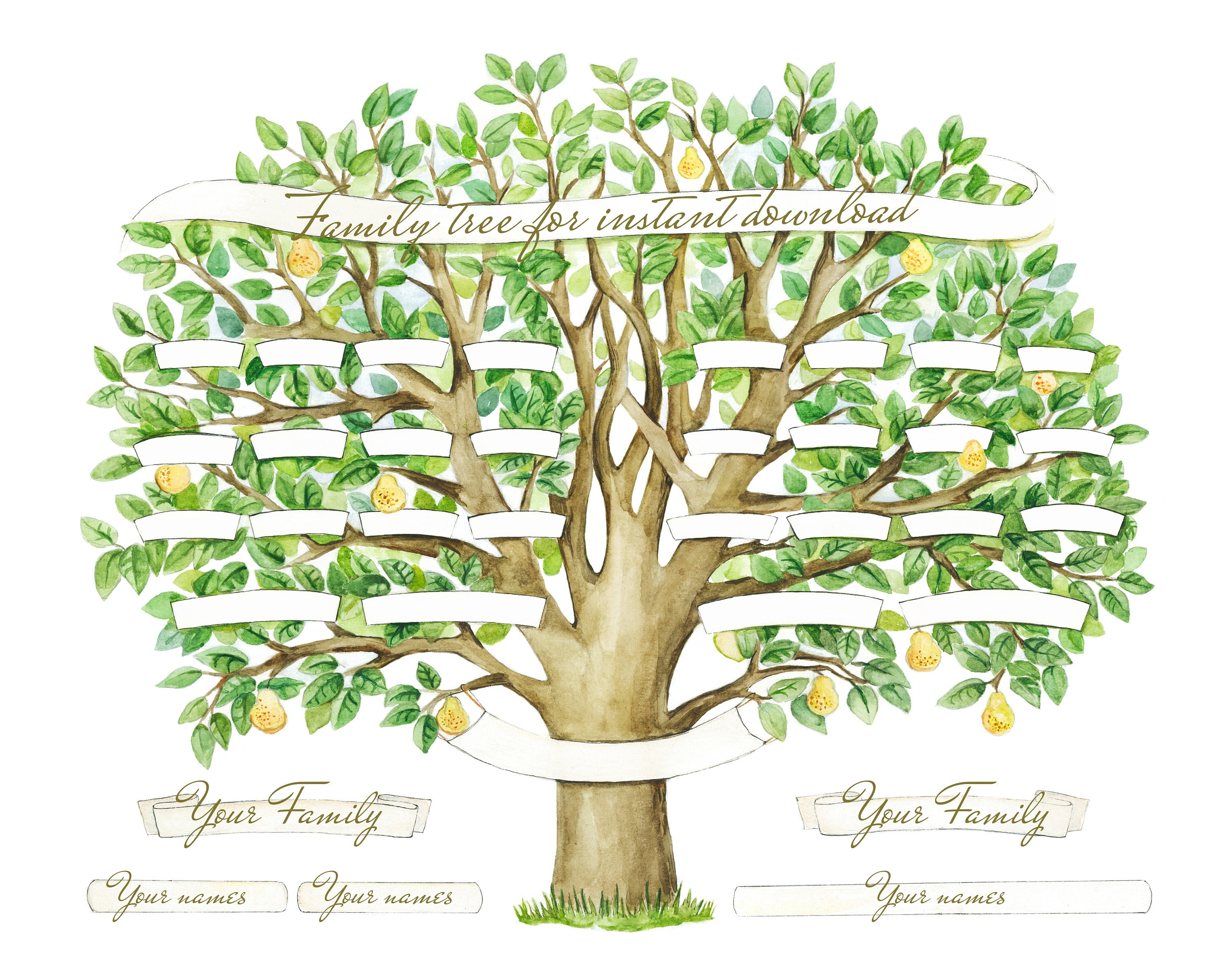 Family Tree With Names And Pictures