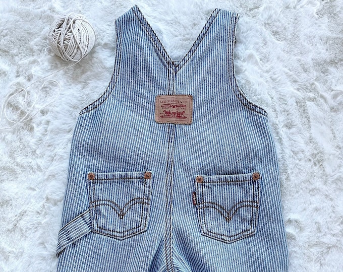 Vintage Baby Levis Overalls 36mo Vintage Upcycle Engineer Etsy