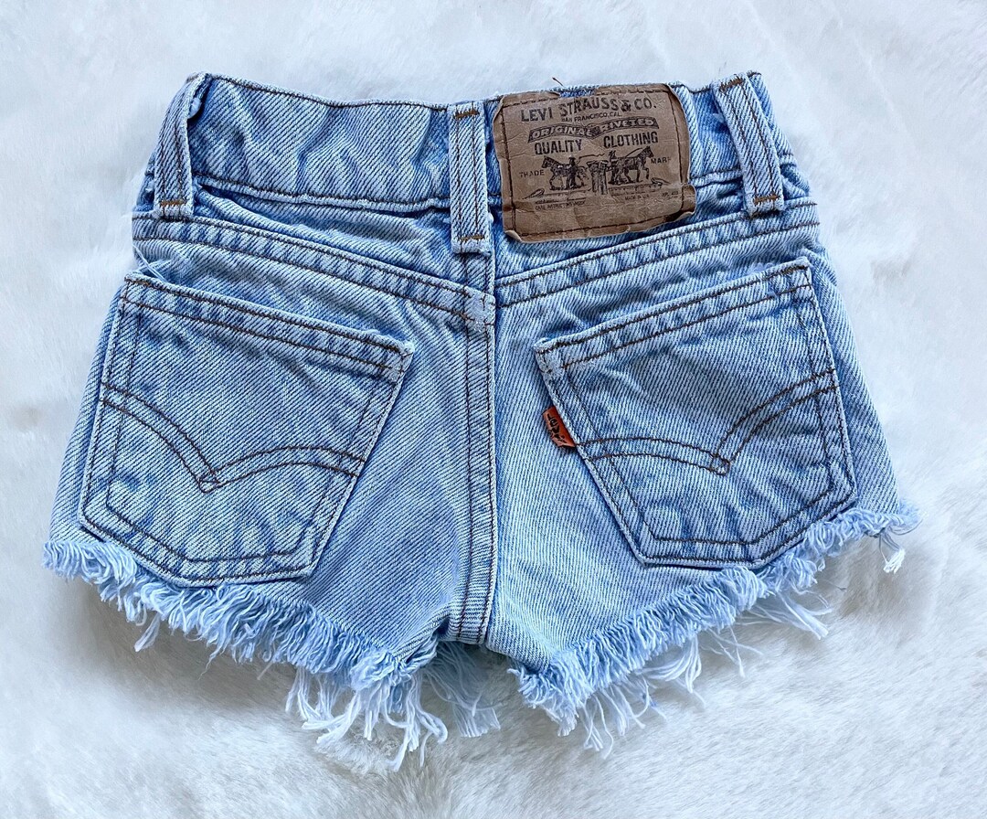 4R Vintage Levis Shorts Orange Tab Toddler Levis Cutoffs Etsy