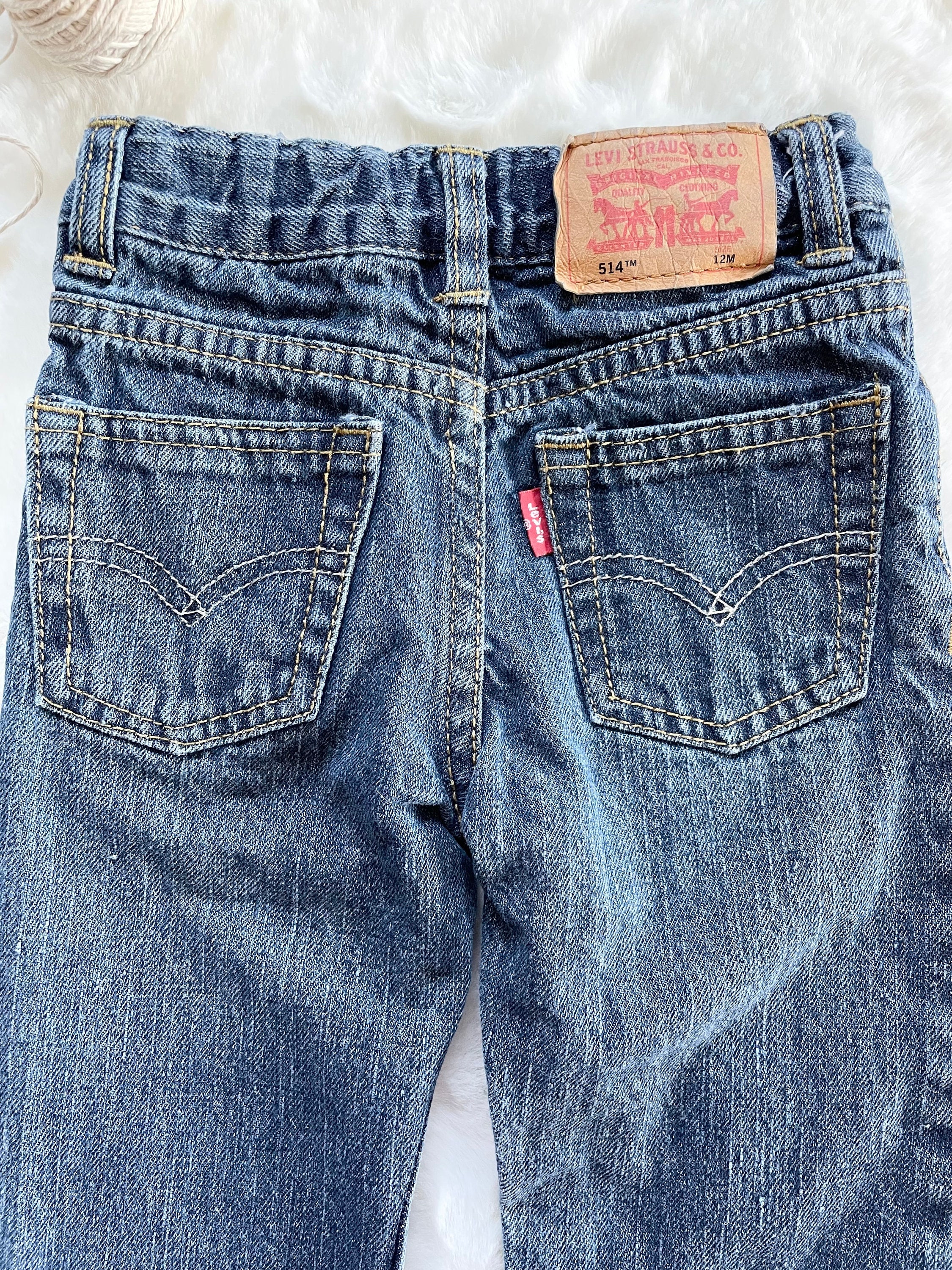 Baby Levis Jeans Levis 514 Slim Straight Vintage Etsy