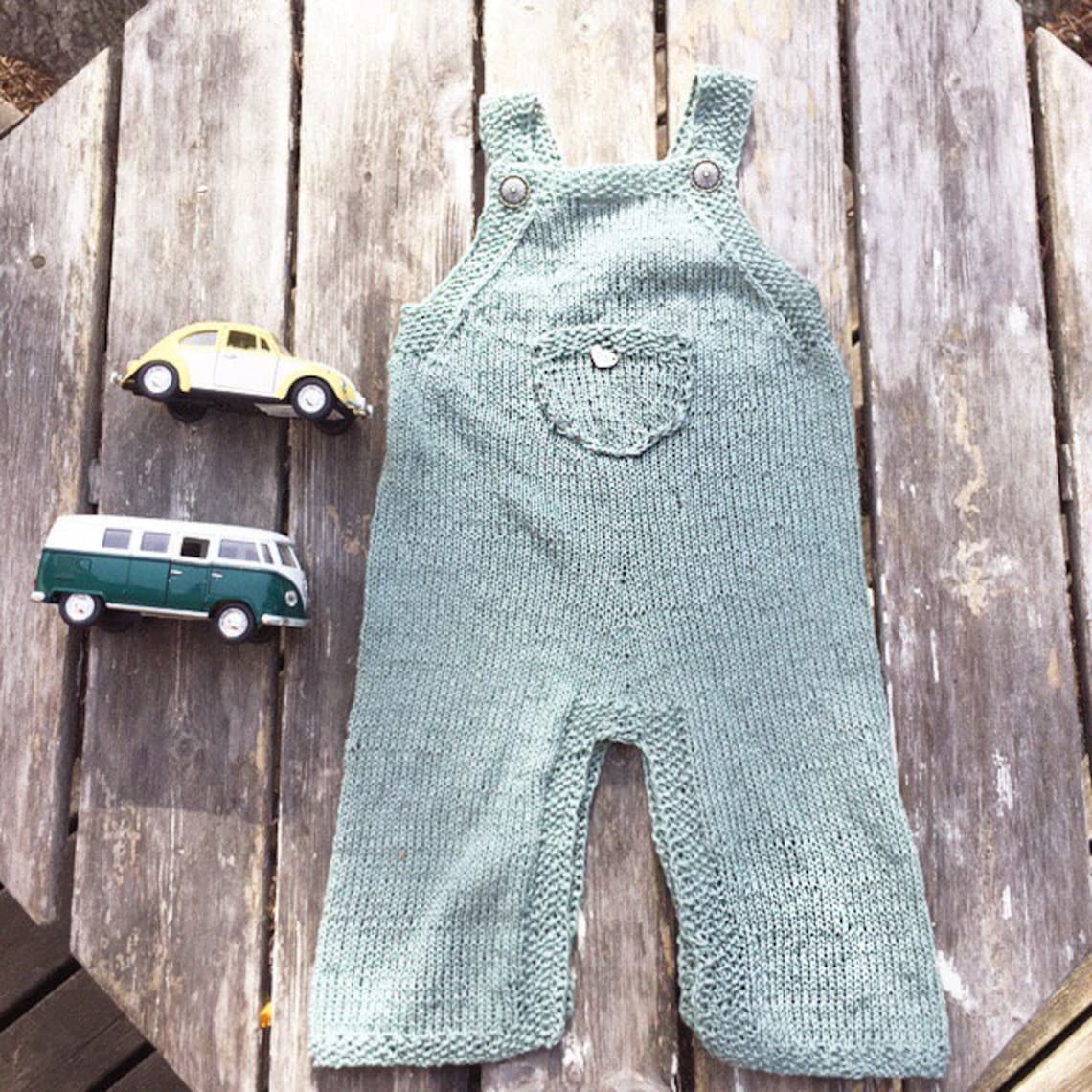 Baby Dungaree Knitting Pattern Baby Snekkerbukse Strikkeoppskrift Etsy