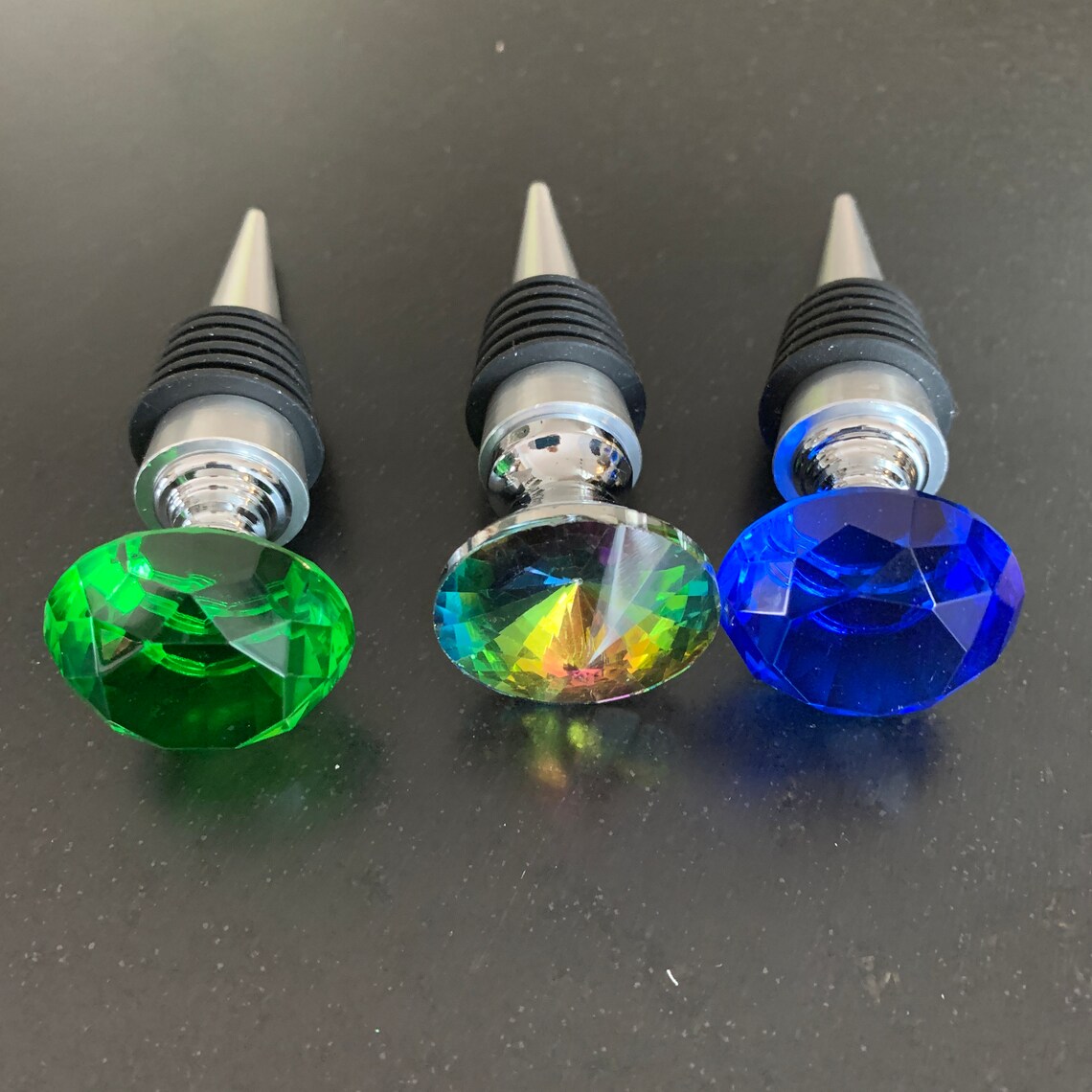 Crystal Reusable Wine Cork Etsy