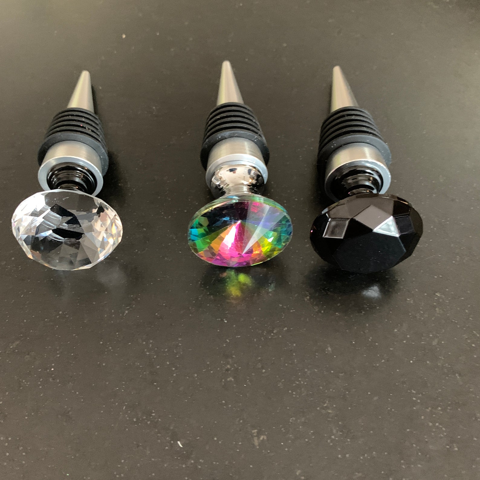 Crystal Reusable Wine Cork Etsy