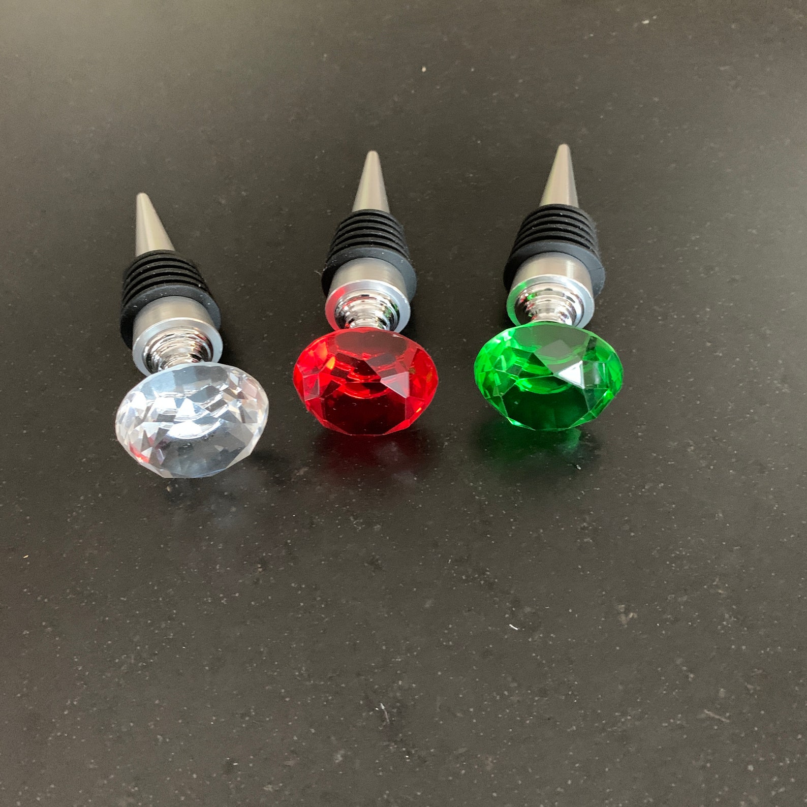 Crystal Reusable Wine Cork Etsy