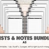 A5 Filofax A5 Hobonichi Printable to Do List and Other Lists and Notes ...