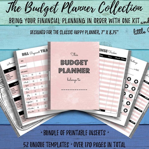 Classic Happy Planner Budget Planner Printable Financial - Etsy